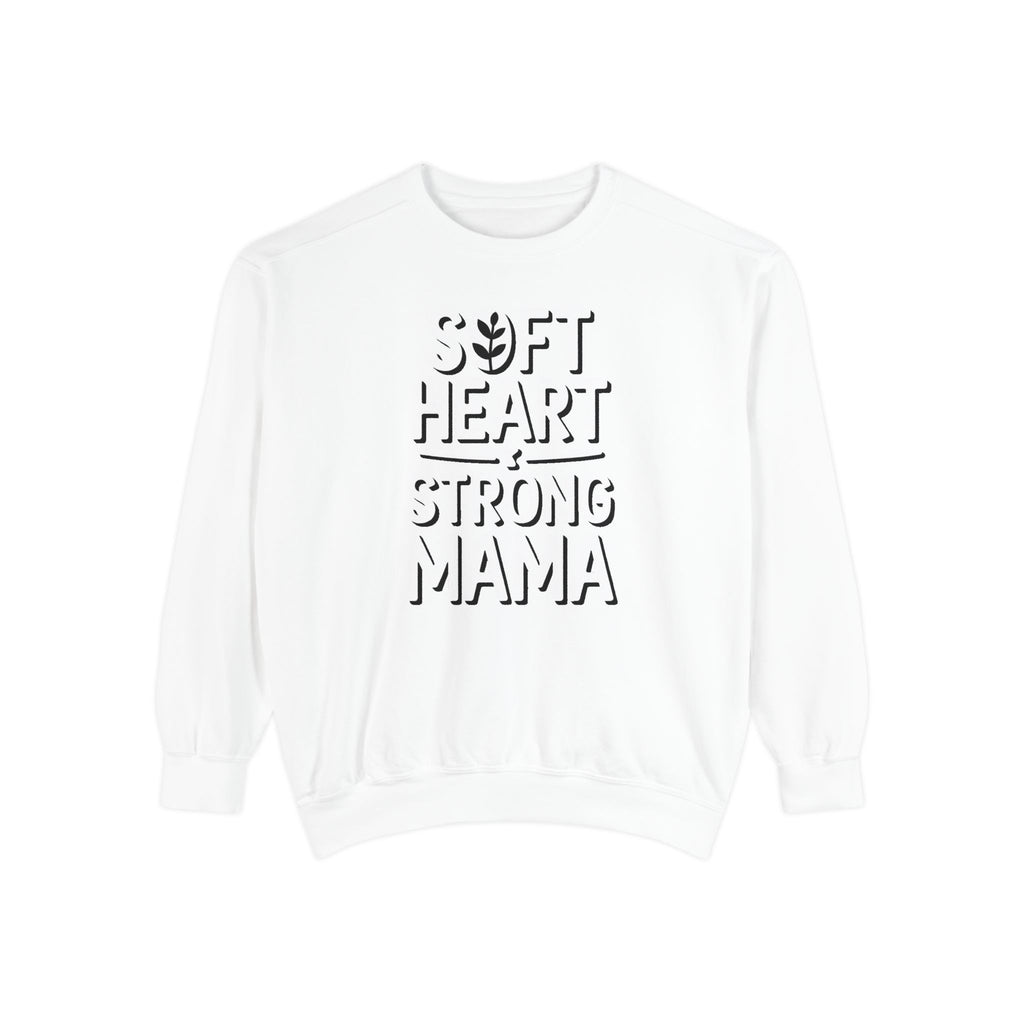 Mom Sweatshirt, Soft Heart Strong Mama Crewneck, Mothers Day Gift For Mom, Floral Patchwork Mom Shirt, Embroidered Mama Sweatshirt