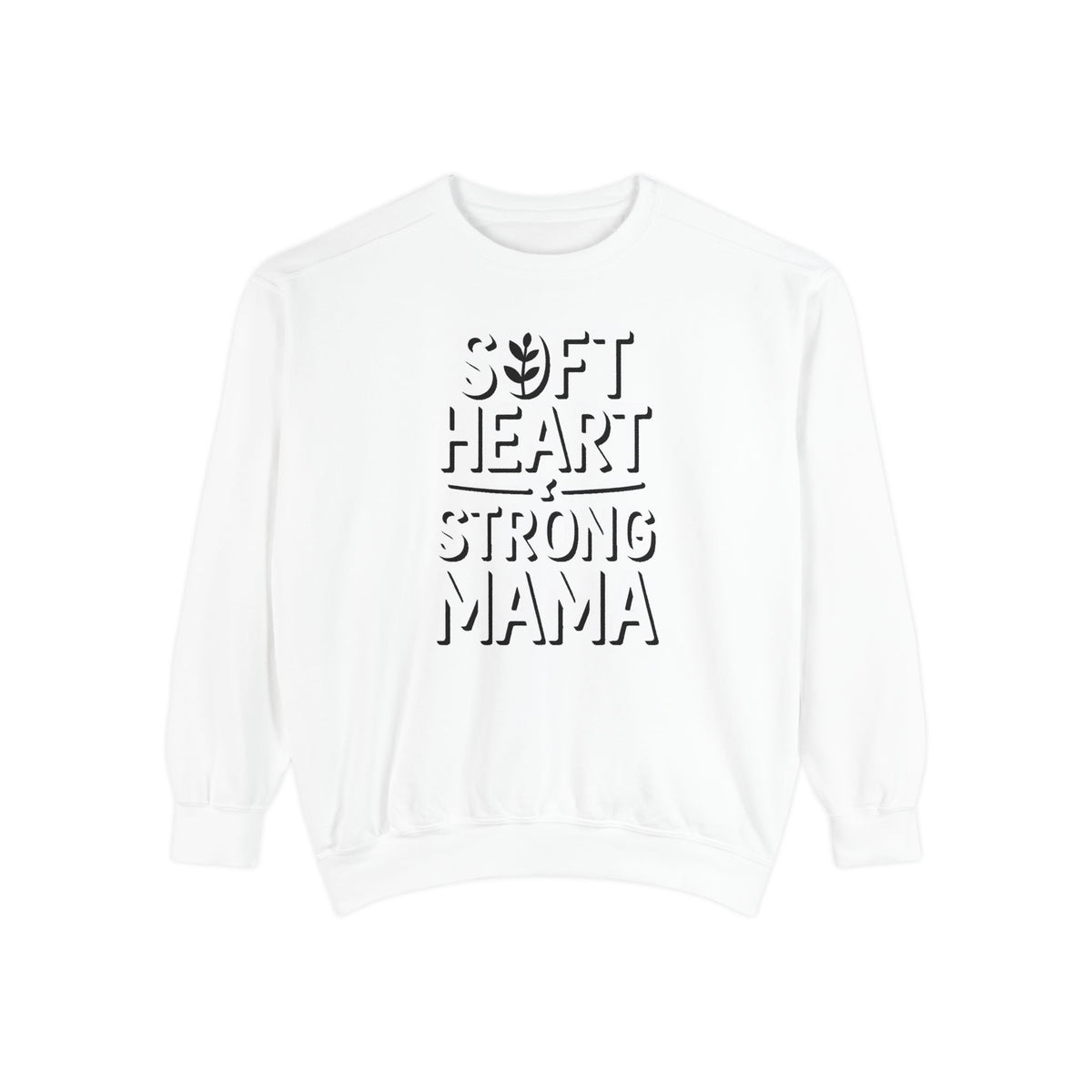 Mom Sweatshirt, Soft Heart Strong Mama Crewneck, Mothers Day Gift For Mom, Floral Patchwork Mom Shirt, Embroidered Mama Sweatshirt