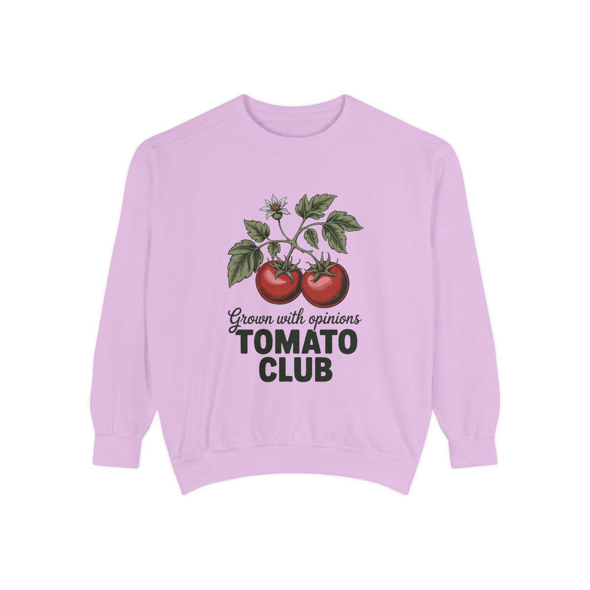 Gardener Sweatshirt, Tomato Club Gift For Gardener, Grown With Opinions Funny Garden Crewneck, Vegetable Gardening Hobby Gift
