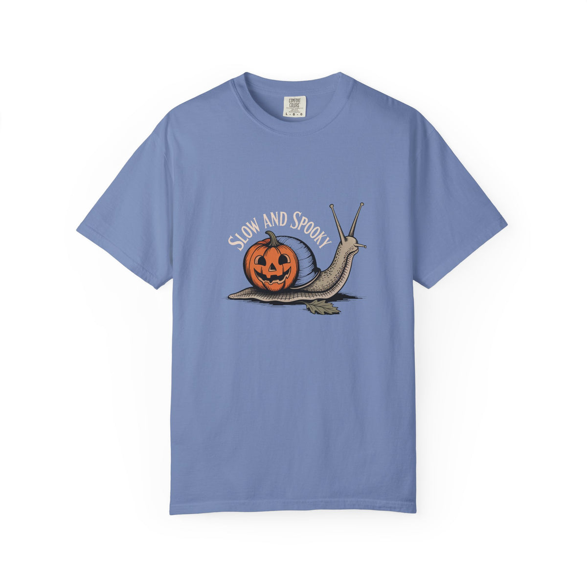 Slow And Spooky Snail Halloween Shirt, Vintage Pumpkin Snail T-Shirt, Cottagecore Halloween Tee, Funny Autumn Nature Gift