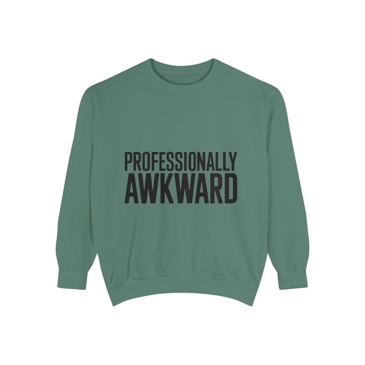 Professionally Awkward Sweatshirt, Funny Embroidered Crewneck, Sarcastic Office Gift, Introvert Humor Pullover, Coworker Gift