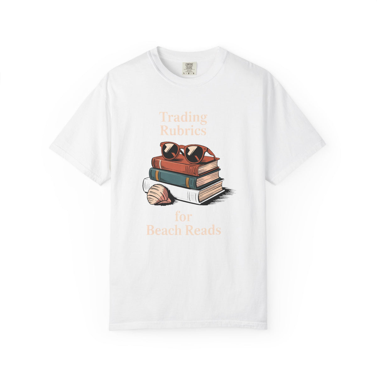 ELA Teacher Shirt, End of Year Teacher Gift, Trading Rubrics for Beach Reads Tee, English Teacher Appreciation Gift, Book Lover Shirt