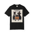 The Midnight Misfits Cats Halloween Shirt, Funny Black Cat Costume Tee, Spooky Season Portrait T-Shirt, Cat Lover Gift