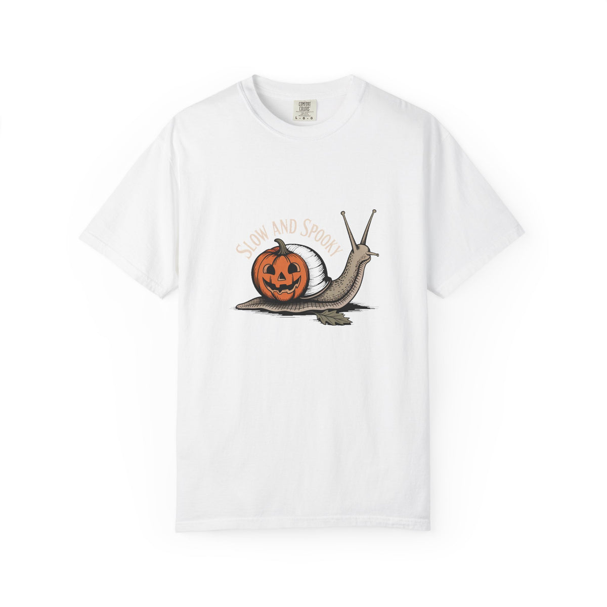 Slow And Spooky Snail Halloween Shirt, Vintage Pumpkin Snail T-Shirt, Cottagecore Halloween Tee, Funny Autumn Nature Gift