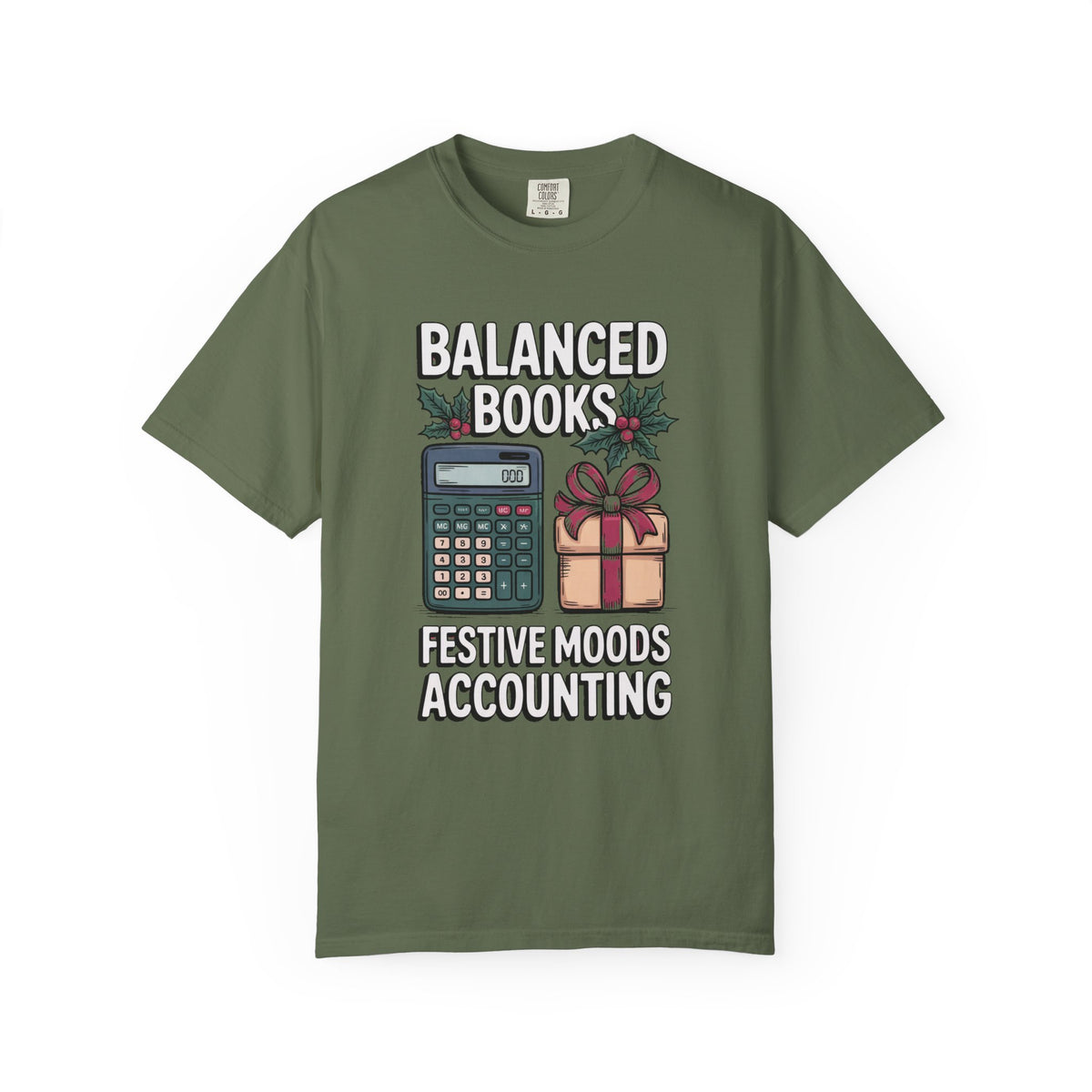 Accountant Christmas Shirt, Balanced Books Festive Moods Tee, Funny Gift For Accounting Team, Christmas Gift For Accountant, Bookkeeper Hol…