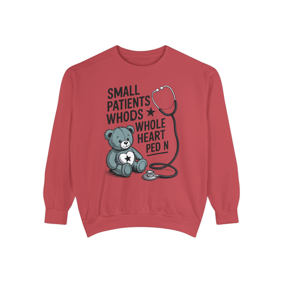 Peds RN Sweatshirt, Pediatric Nurse Gift, Small Patients Whole Heart Crewneck, Nurse Retirement Gift, Pediatric Nurse Appreciation Sweatshi…
