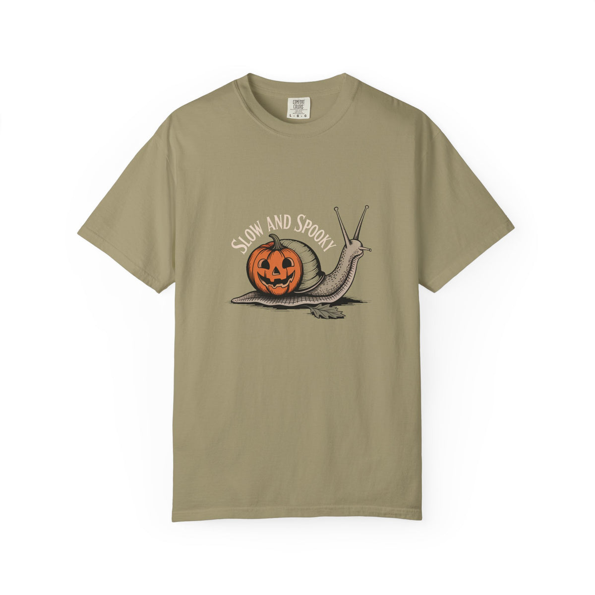 Slow And Spooky Snail Halloween Shirt, Vintage Pumpkin Snail T-Shirt, Cottagecore Halloween Tee, Funny Autumn Nature Gift