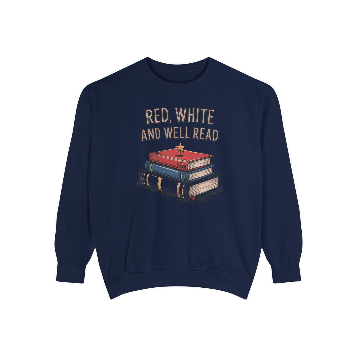 Book Lover Sweatshirt, Red White and Well Read, Fourth of July Gift for Readers, Patriotic Bookworm Tee, 4th of July Crewneck, Bookish Inde…