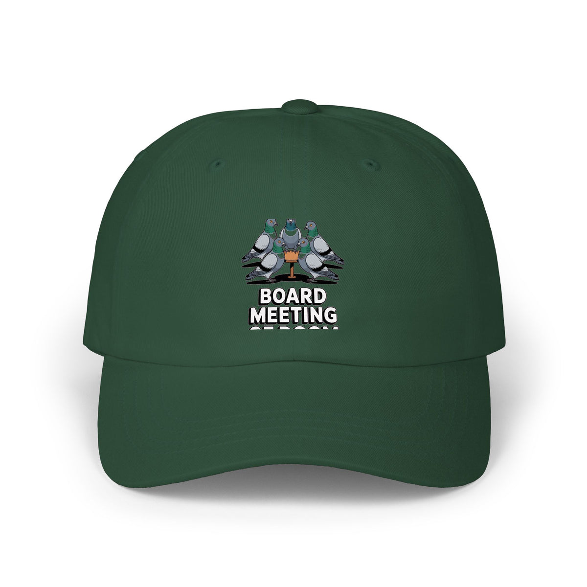 Board Meeting Of Doom Pigeons Dad Cap, Funny Pigeon Embroidered Hat, Office Humor Cap, Funny Bird Lover Gift, Unstructured 6-Panel Cap