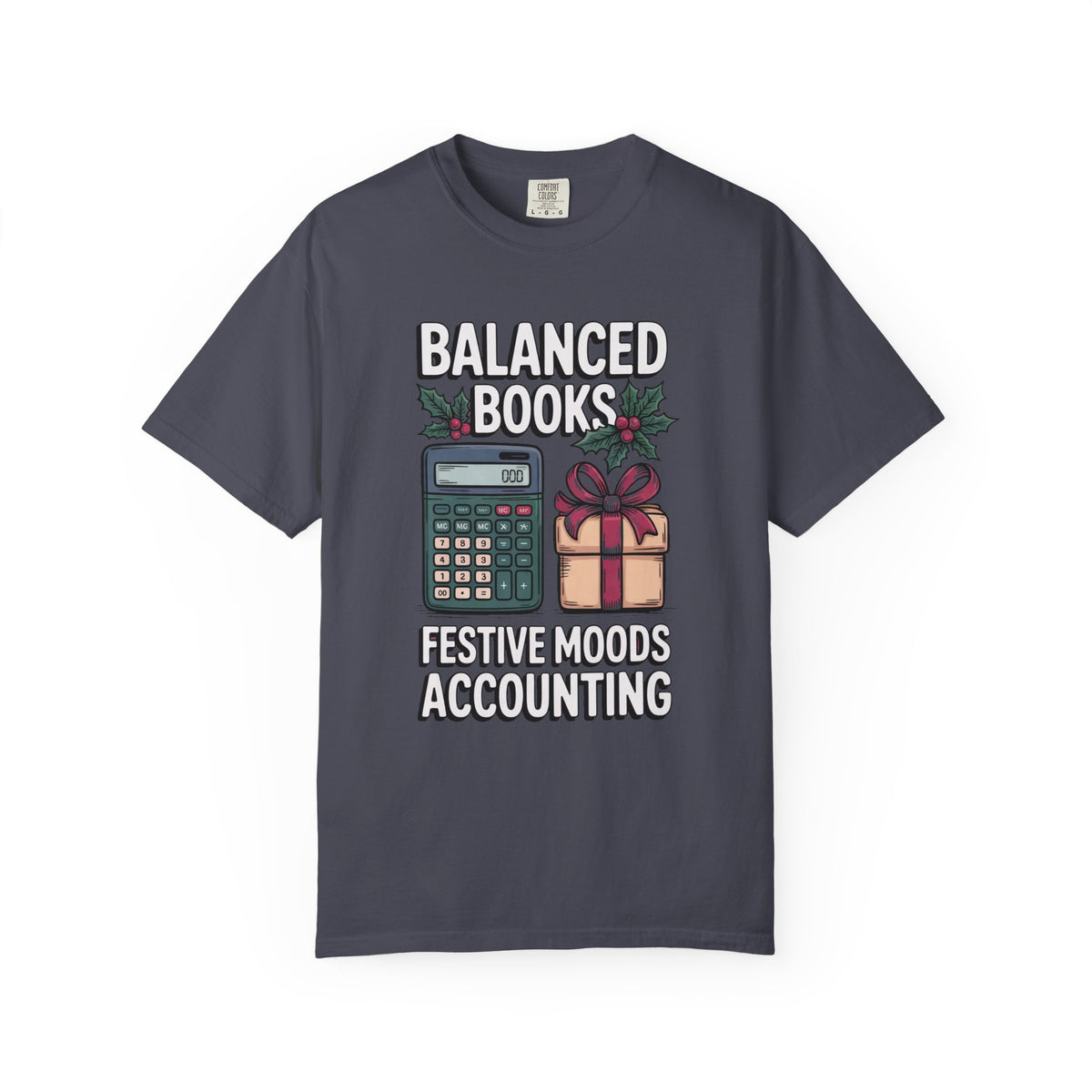 Accountant Christmas Shirt, Balanced Books Festive Moods Tee, Funny Gift For Accounting Team, Christmas Gift For Accountant, Bookkeeper Hol…