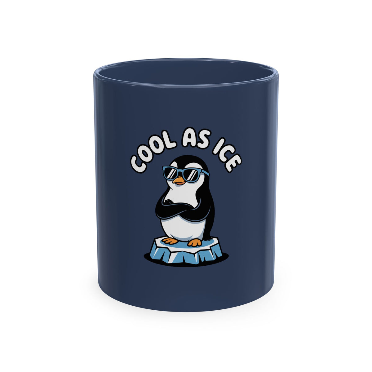 Cool As Ice Penguin Mug, Funny Penguin Coffee Mug, Cute Sunglasses Penguin Gift, Cool Animal Ceramic Mug for Coffee Lovers