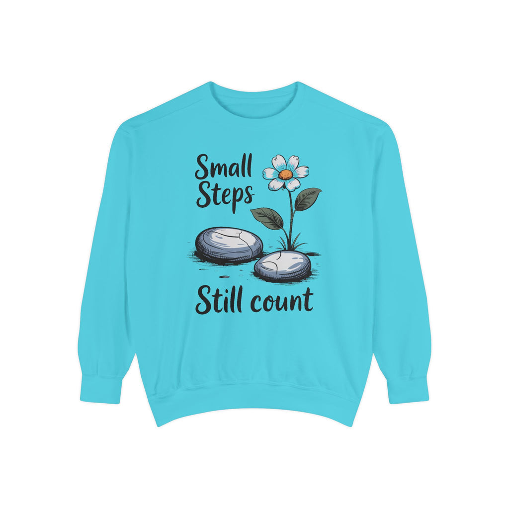 Mental Health Awareness Sweatshirt, Small Steps Still Count Crewneck, Encouragement Gift For Anxiety, Therapy Support Sweatshirt, Self Care…