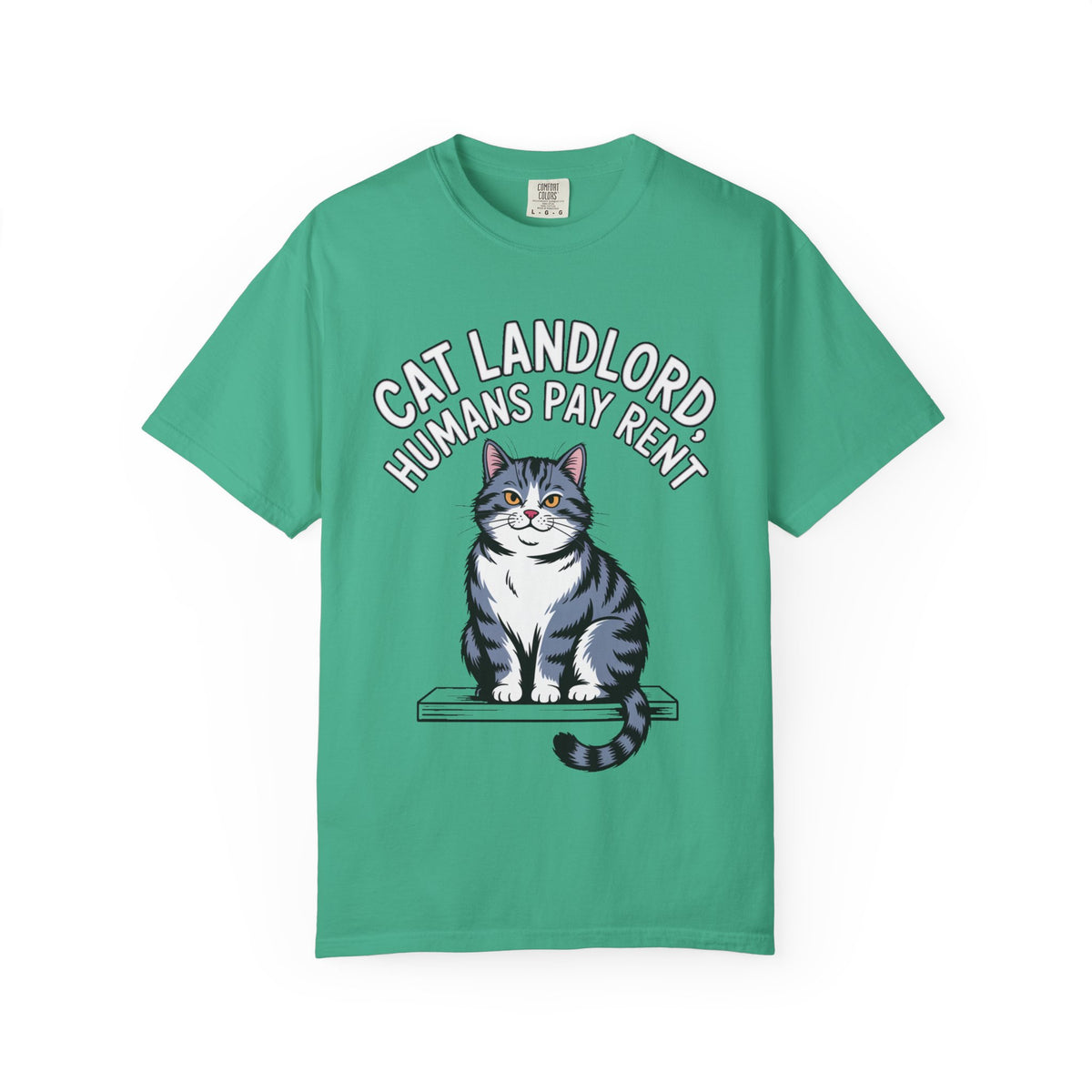 Cat Landlord Shirt, Funny Cat T-Shirt, Humans Pay Rent Tee, Cute Fat Cat Lover Gift, Sarcastic Cat Owner Shirt, Crazy Cat Person Gift