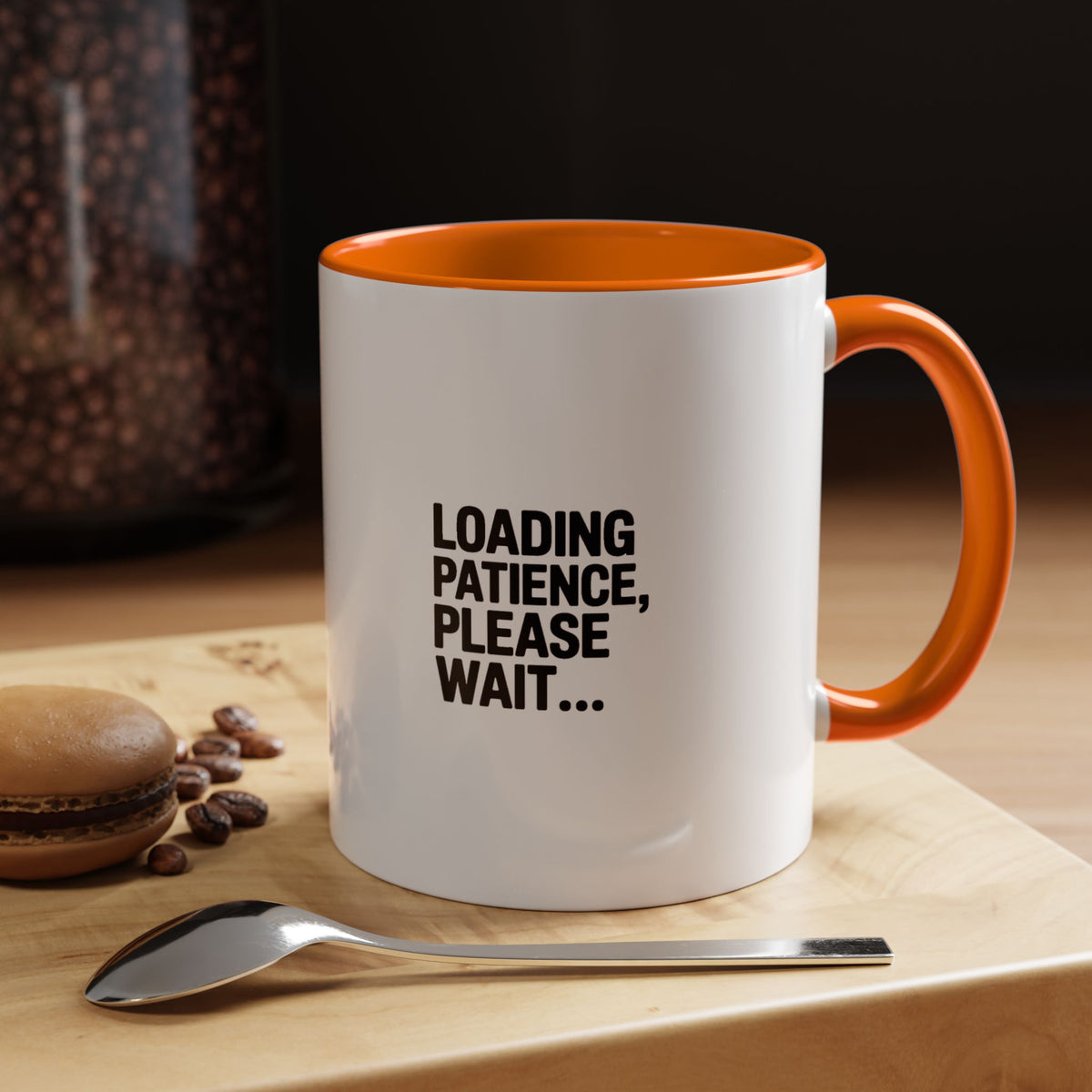 Loading Patience Please Wait Mug, Funny Sarcastic Coffee Cup, Bold Typography Mug, Patience Loading Gift, Introvert Humor Mug