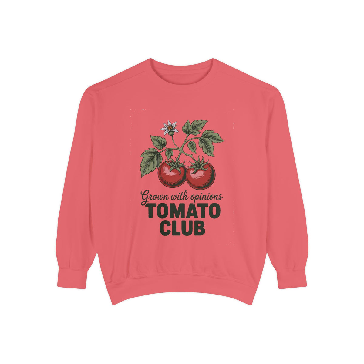 Gardener Sweatshirt, Tomato Club Gift For Gardener, Grown With Opinions Funny Garden Crewneck, Vegetable Gardening Hobby Gift