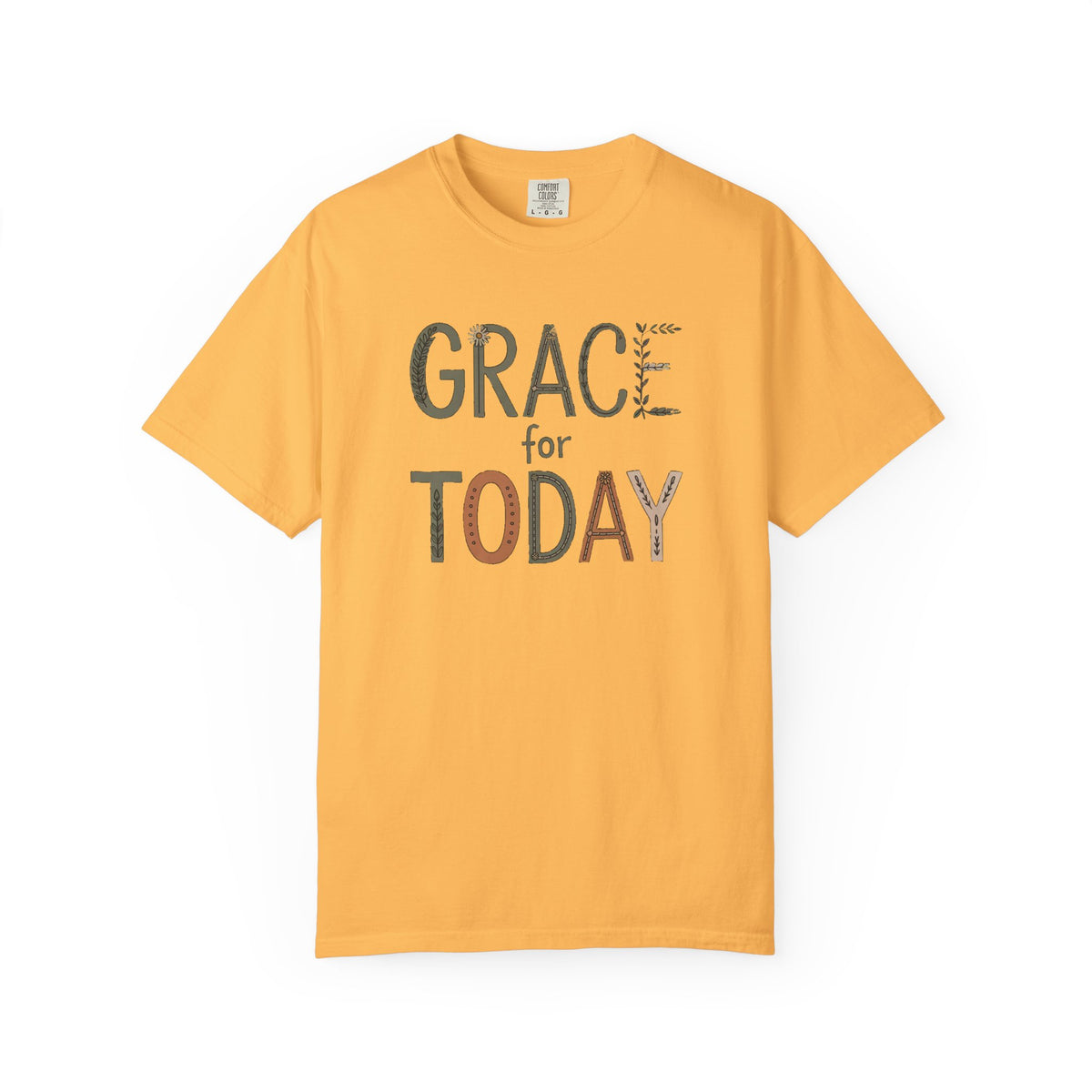 Christian Shirt For Women, Grace For Today Tee, Faith Gift For Her, Religious T-Shirt, Inspirational Christian Gift, Floral Cross Shirt