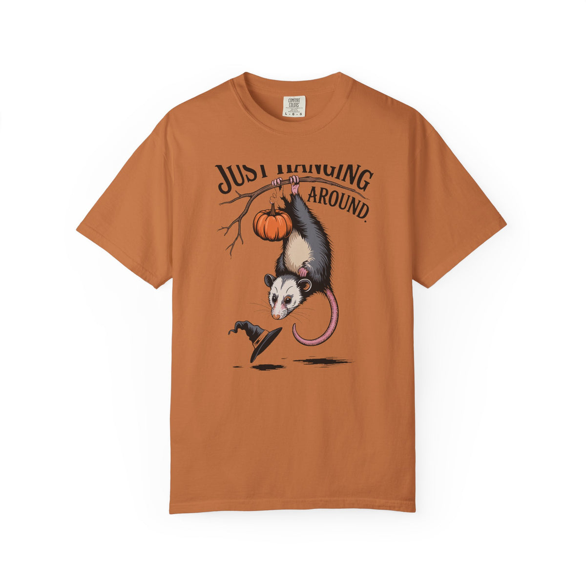Just Hanging Around Opossum Shirt, Vintage Halloween Possum T-Shirt, Funny Halloween Gift, Retro Naturalist Tee