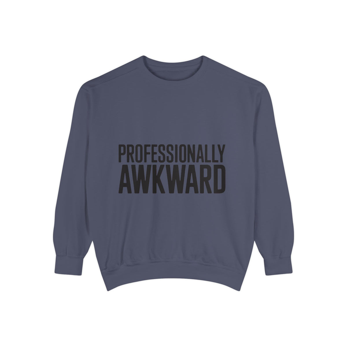 Professionally Awkward Sweatshirt, Funny Embroidered Crewneck, Sarcastic Office Gift, Introvert Humor Pullover, Coworker Gift