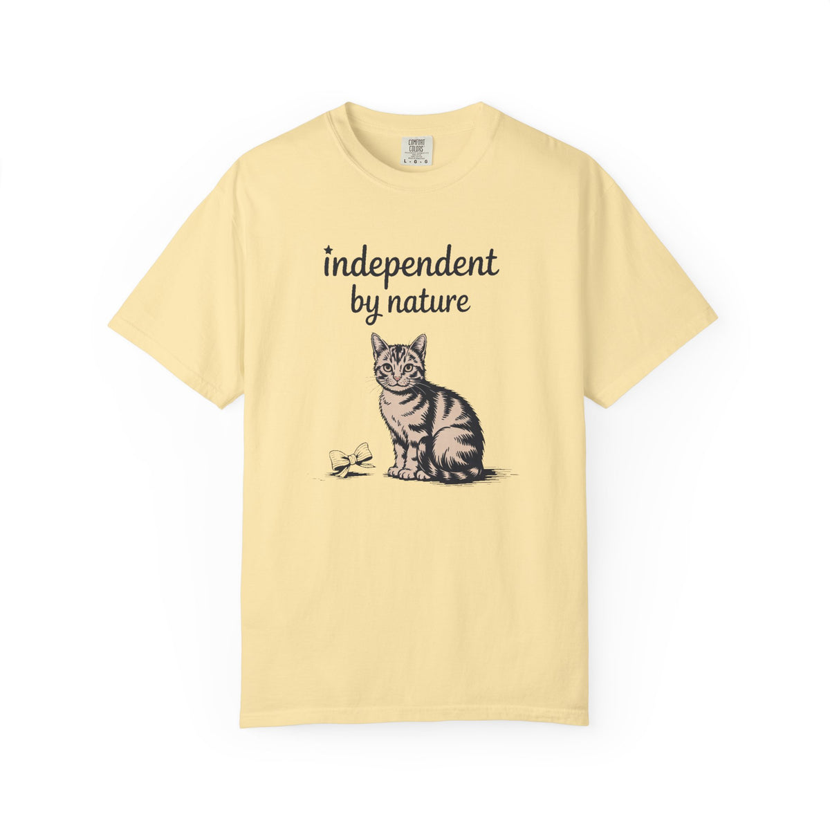 Cat Owner Shirt, Independent By Nature Tee, Fourth Of July Cat Lover Gift, Funny Patriotic Cat Shirt, 4th Of July Gift For Cat Mom Or Dad