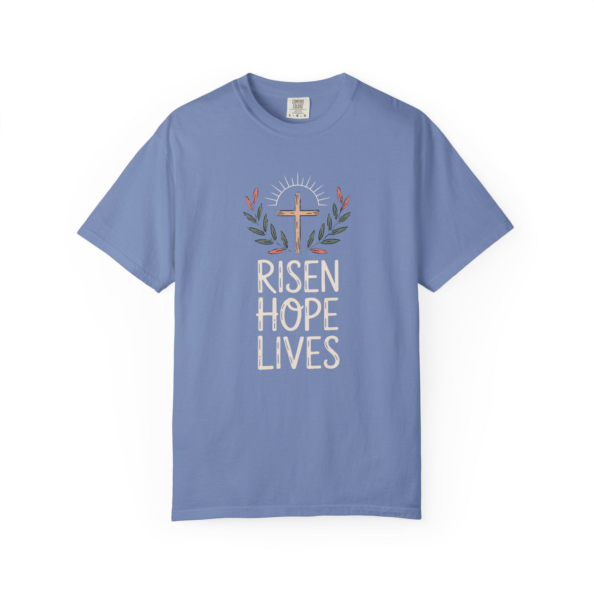 Christian Easter Shirt, Risen Hope Lives Tee, He Is Risen Gift, Religious Easter T-Shirt, Faith Based Easter Gift, Cross Shirt For Easter S…