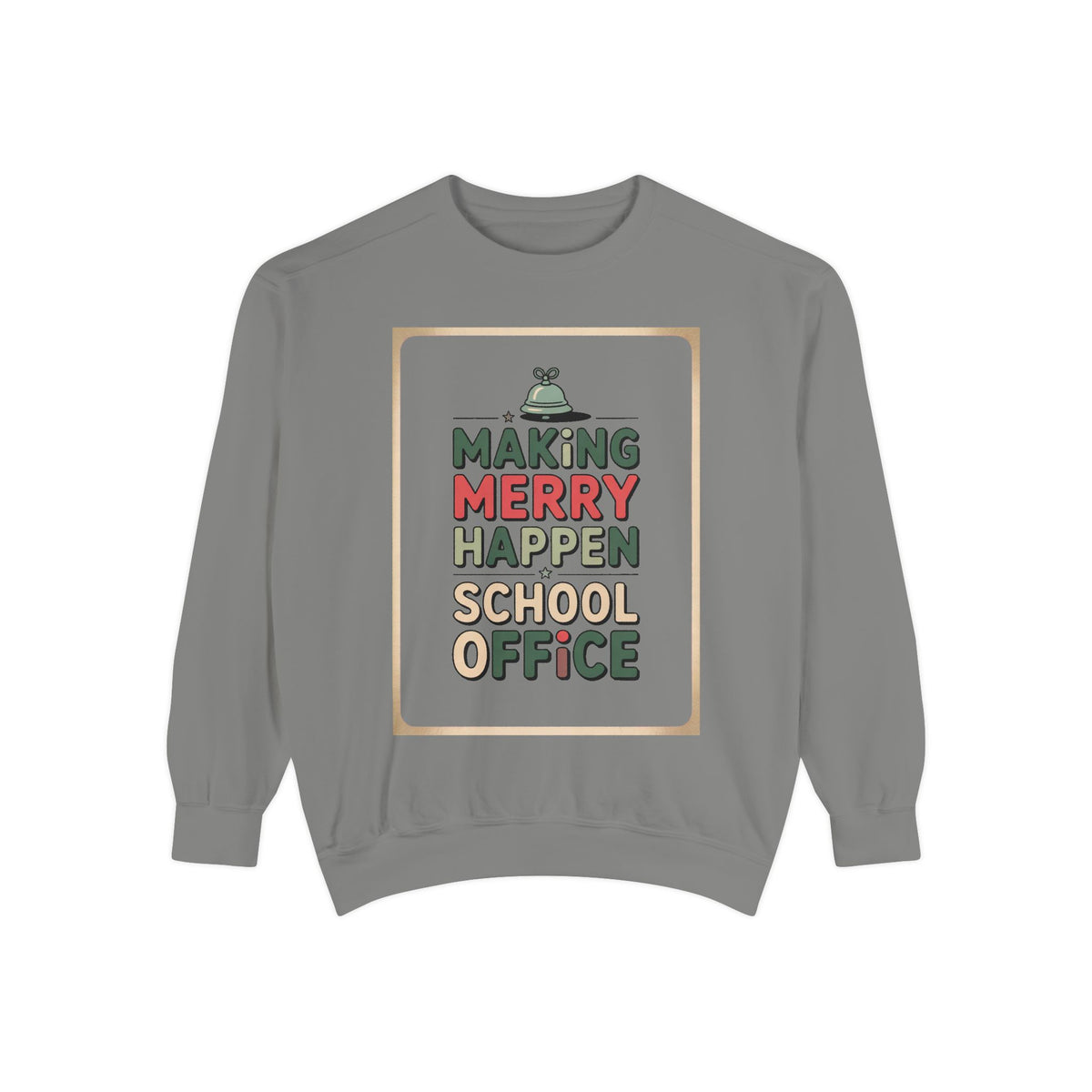 School Office Sweatshirt, Making Merry Happen Christmas Crew, School Office Staff Gift, Christmas Profession Crewneck, Office Team Holiday…