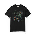 RN Nurse Shirt, Lucky To Care, St Patrick's Day Nurse Gift, Funny Nurse Shirt, Shamrock Stethoscope Tee, St Paddy's Day Nurse Tee