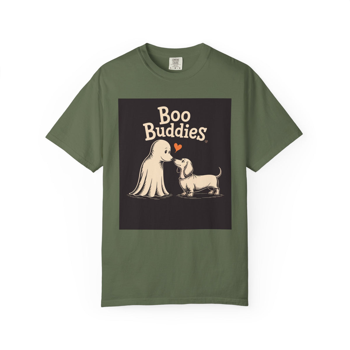 Boo Buddies Halloween Shirt, Ghost And Dachshund T-Shirt, Cute Dog Ghost Halloween Tee, Spooky Season Dog Lover Gift