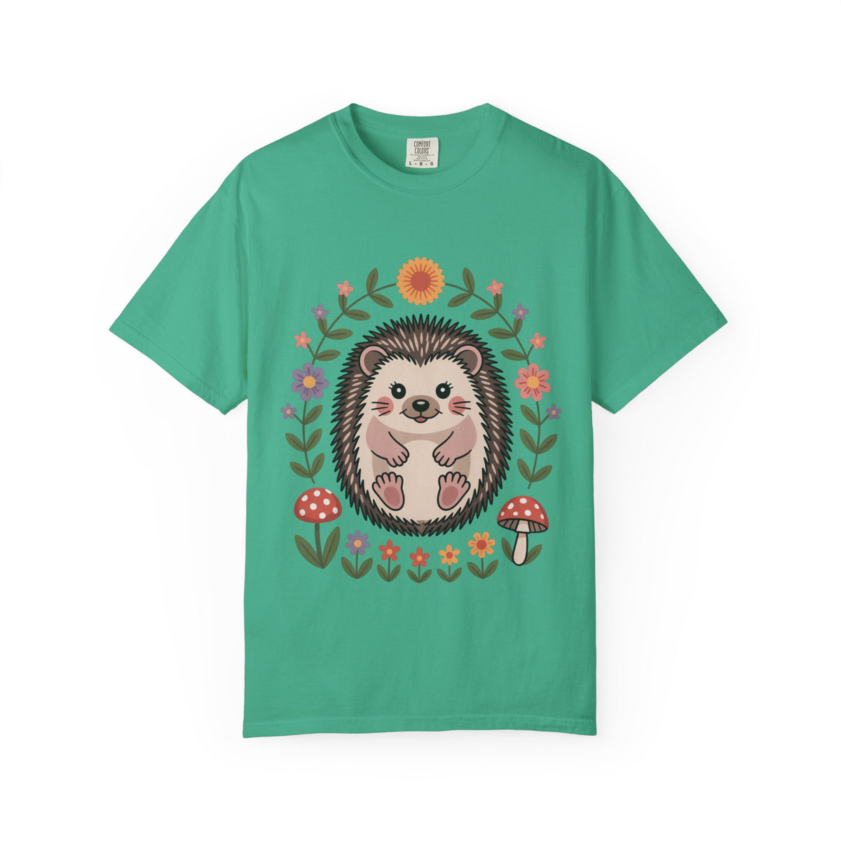 Floral Hedgehog T-Shirt