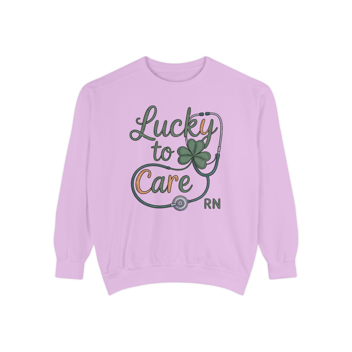 RN Nurse Sweatshirt, St Patrick's Day Gift For Nurse, Lucky To Care Crewneck, Nurse St Patricks Day Shirt, Shamrock Nurse Gift, RN Tee