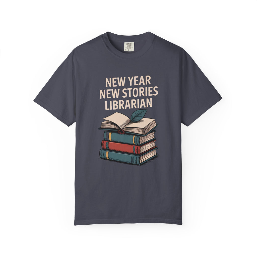 Librarian Shirt, New Year New Stories, Back To School Gift For Librarian, Library Teacher Tee, Librarian Appreciation Shirt, School Library…