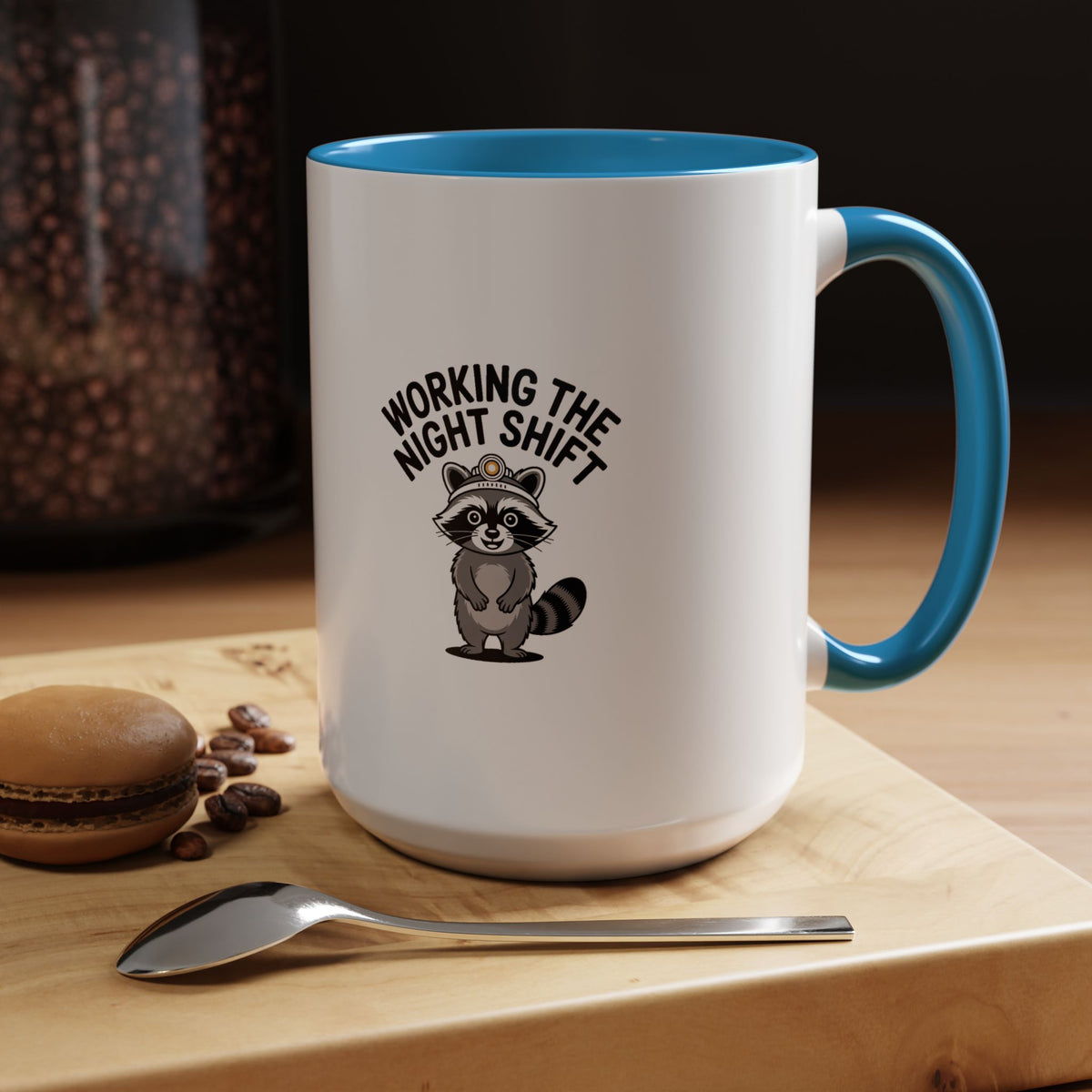 Raccoon Night Shift Mug, Funny Raccoon Coffee Mug, Night Owl Gift, Cute Trash Panda Mug, Nurse Shift Worker Gift Mug