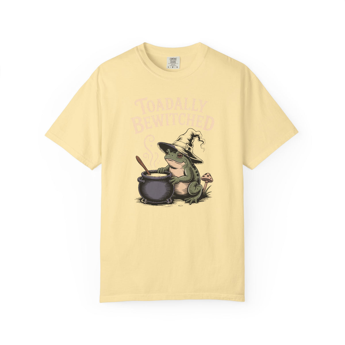 Toadally Bewitched Halloween Shirt, Cute Witch Toad T-Shirt, Vintage Storybook Frog Tee, Spooky Season Cottagecore Gift