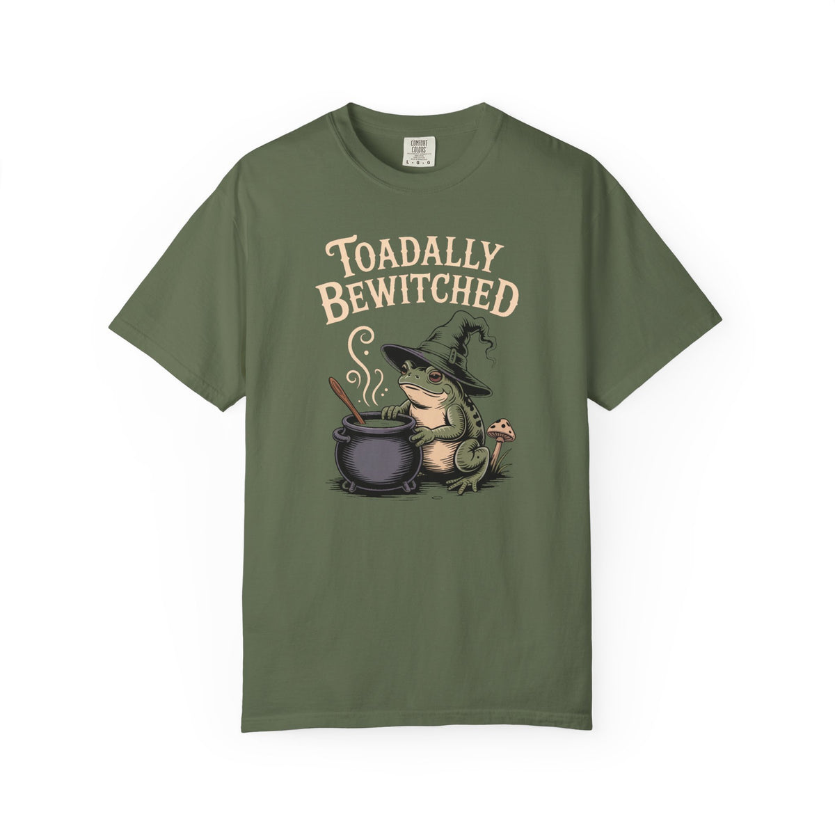 Toadally Bewitched Halloween Shirt, Cute Witch Toad T-Shirt, Vintage Storybook Frog Tee, Spooky Season Cottagecore Gift
