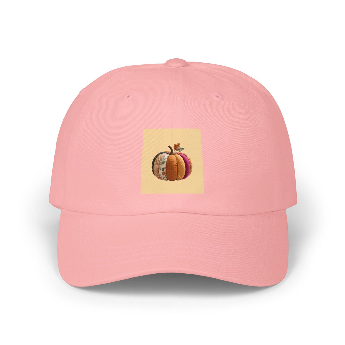 Patchwork Pumpkin Dad Hat, Halloween Cap, Cute Quilted Pumpkin Embroidered Hat, Fall Baseball Cap, Autumn Gift for Her, Spooky Season
