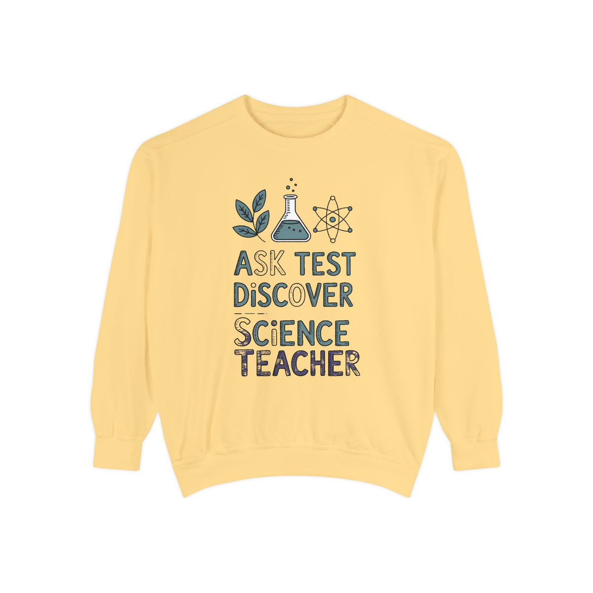 Science Teacher Sweatshirt, Ask Test Discover Crewneck, Science Teacher Retirement Gift, Professions Sweater, Science Teacher Appreciation…