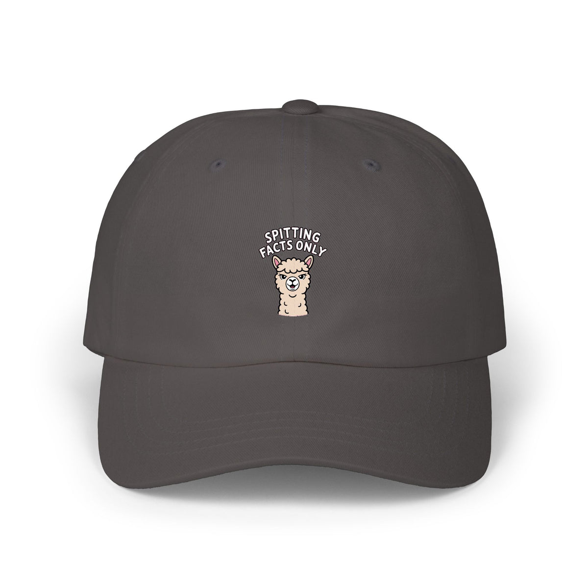 Alpaca Spitting Facts Dad Hat, Funny Alpaca Embroidered Cap, Sassy Animal Baseball Hat, Cute Alpaca Lover Gift, Unisex Dad Cap