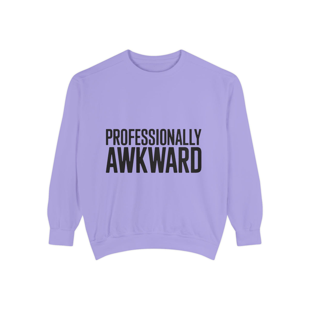 Professionally Awkward Sweatshirt, Funny Embroidered Crewneck, Sarcastic Office Gift, Introvert Humor Pullover, Coworker Gift