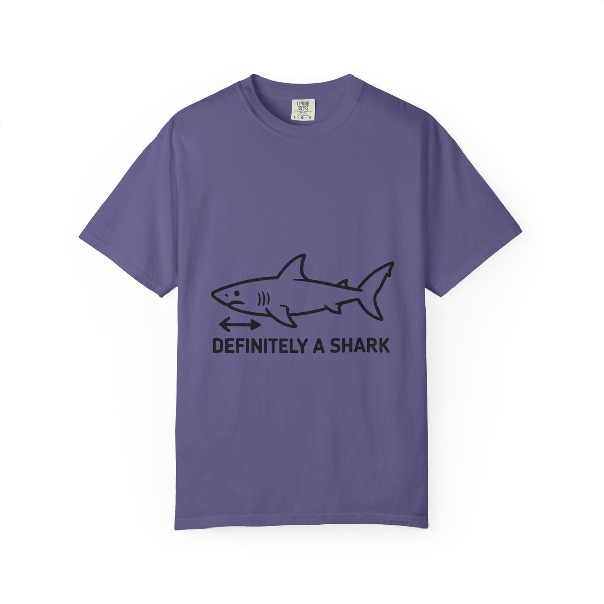 Definitely A Shark Diagram Shirt, Funny Deadpan Meme Tee, Sarcastic Textbook Diagram T-Shirt, Shark Lover Gift