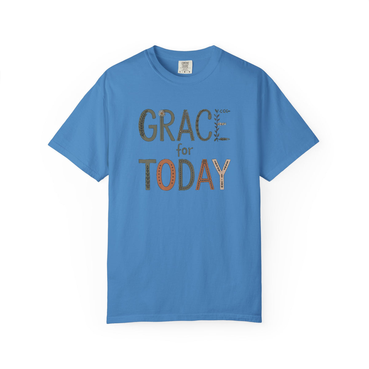 Christian Shirt For Women, Grace For Today Tee, Faith Gift For Her, Religious T-Shirt, Inspirational Christian Gift, Floral Cross Shirt