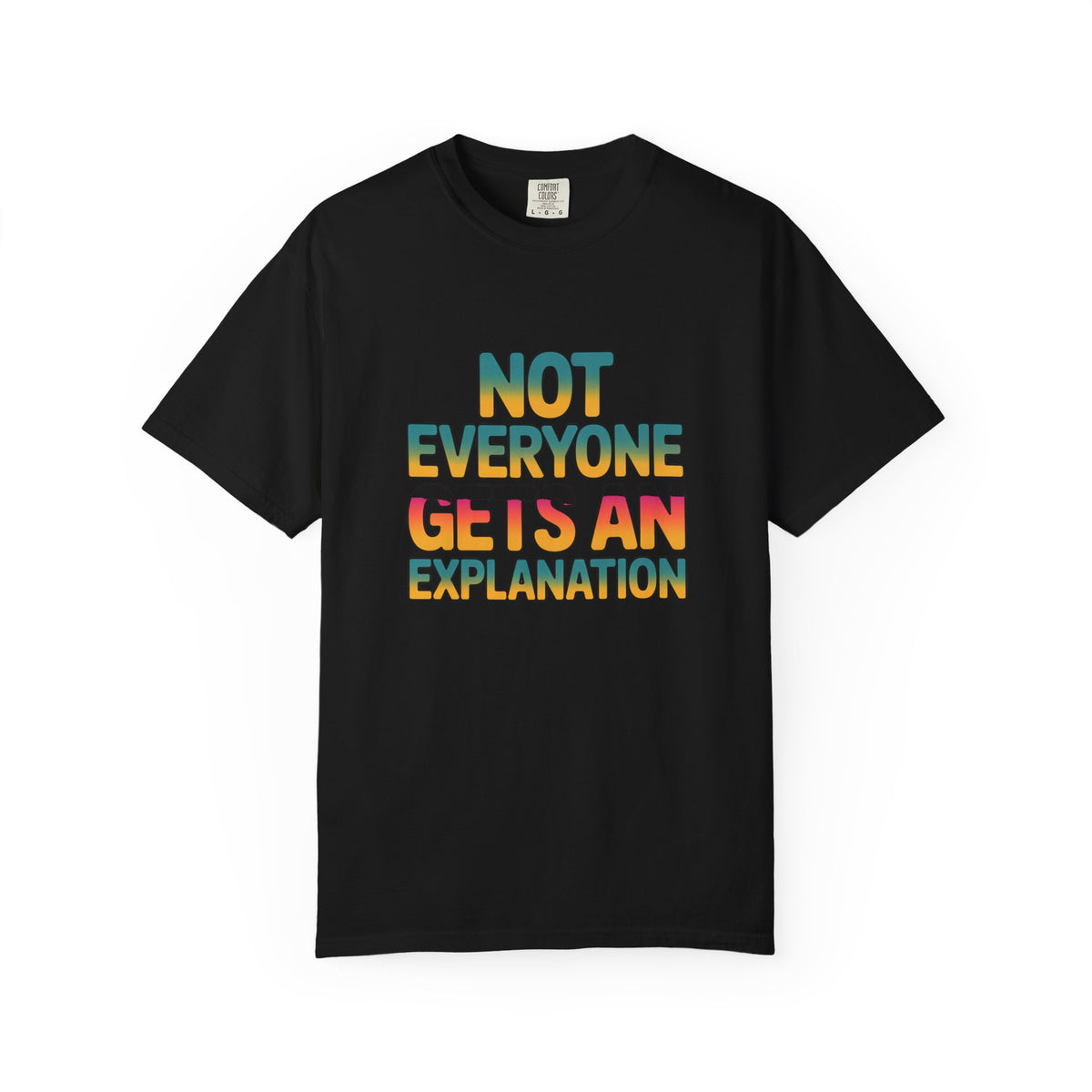 Not Everyone Gets An Explanation Shirt, Bold Typography T-Shirt, Sarcastic Quote Tee, Trendy Statement Shirt Gift