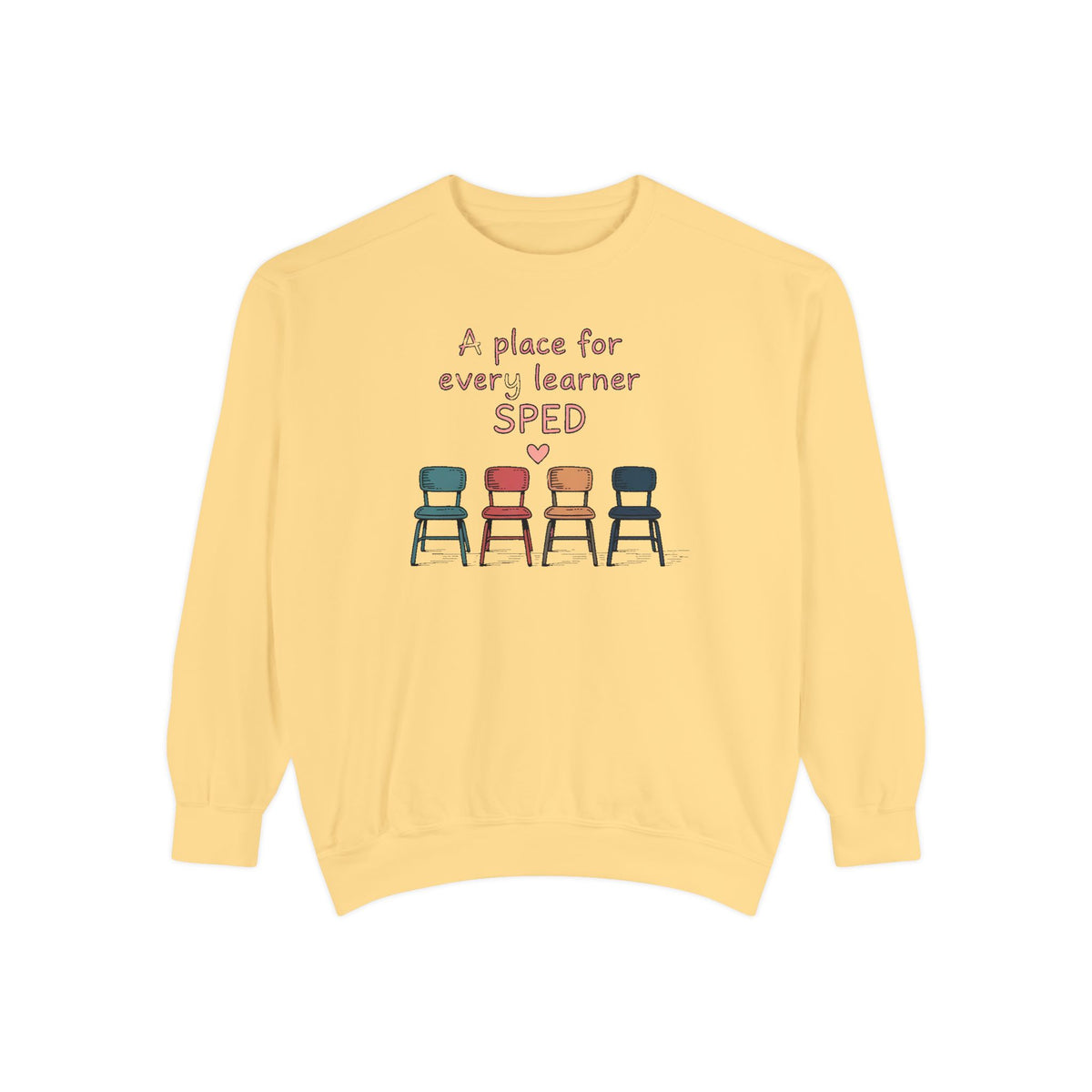 SPED Teacher Sweatshirt, A Place For Every Learner, Back To School Gift For Special Education Teacher, Inclusion Classroom Tee