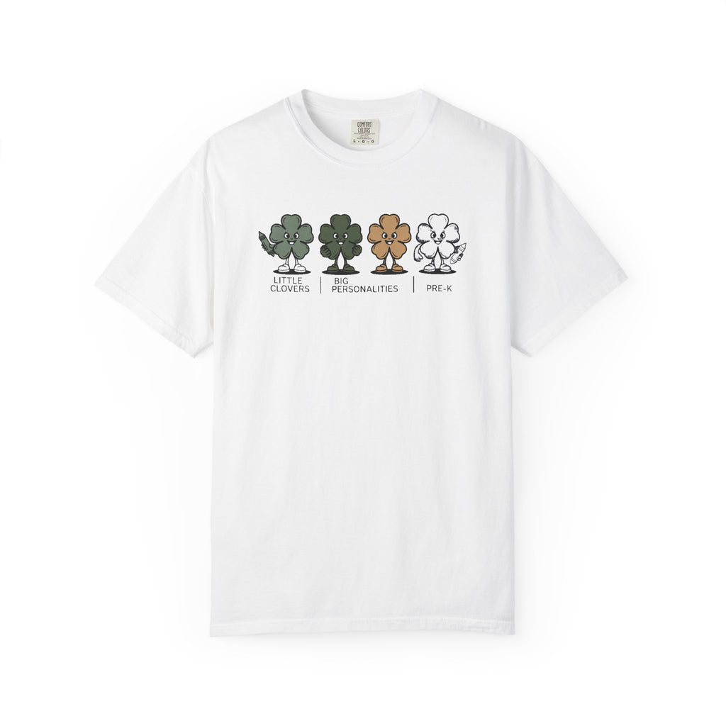 Preschool Teacher Shirt, St Patrick's Day Gift, Little Clovers Big Personalities Tee, Pre-K Teacher Shirt, Cute Clover Teacher Gift, Lucky…