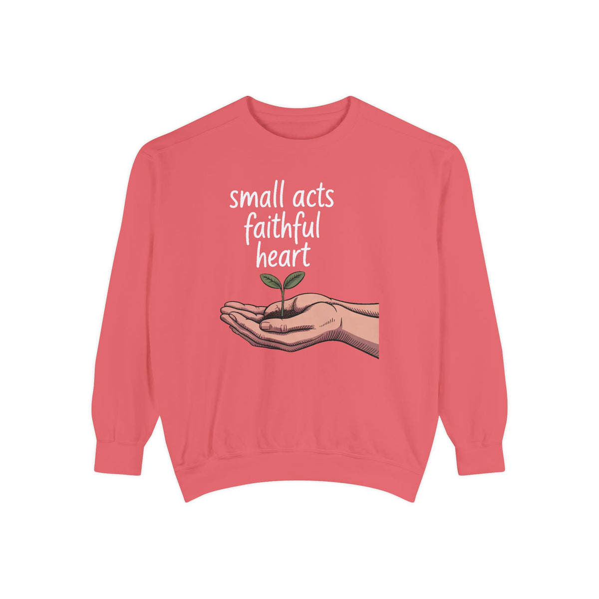 Church Volunteer Sweatshirt, Small Acts Faithful Heart Crewneck, Faith Based Gift For Volunteer, Christian Positive Message Pullover, Minis…