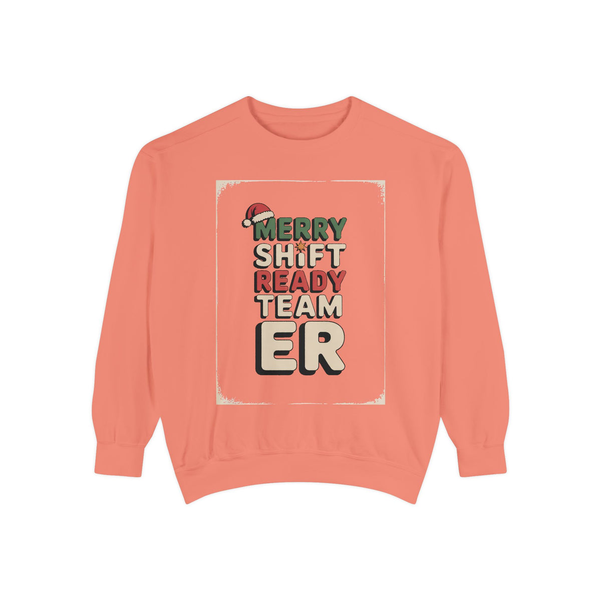 ER Nurse Sweatshirt, Merry Shift Ready Team, Christmas Gift For ER Nurse Crew, Emergency Room Nurse Crewneck, ER Team Holiday Shirt