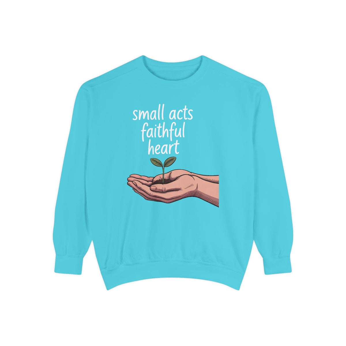 Church Volunteer Sweatshirt, Small Acts Faithful Heart Crewneck, Faith Based Gift For Volunteer, Christian Positive Message Pullover, Minis…