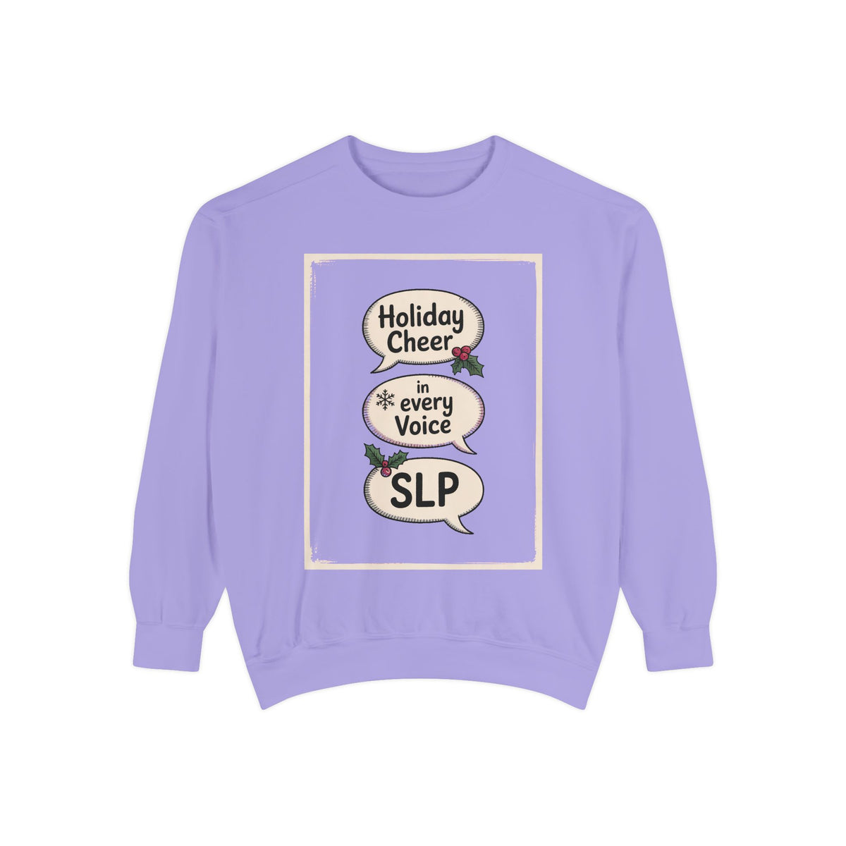 SLP Christmas Sweatshirt, Holiday Cheer In Every Voice, Speech Language Pathologist Gift, SLP Crew Christmas Shirt, Speech Therapist Holida…