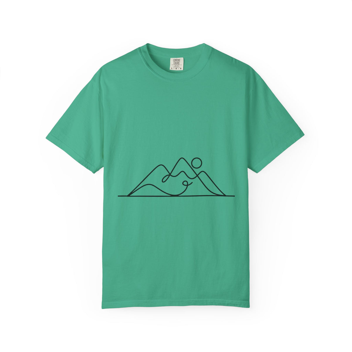 Line Art Mountain Range T-Shirt