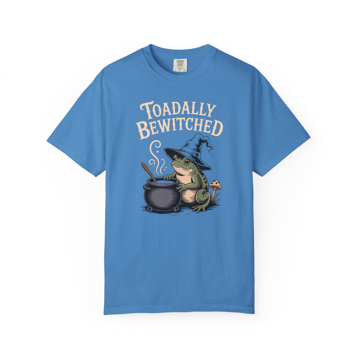 Toadally Bewitched Halloween Shirt, Cute Witch Toad T-Shirt, Vintage Storybook Frog Tee, Spooky Season Cottagecore Gift