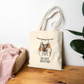 Do Not Disturb Bat Tote Bag, Halloween Canvas Tote, Cute Sleepy Bat Bag, Vintage Storybook Halloween Gift, Spooky Season Tote