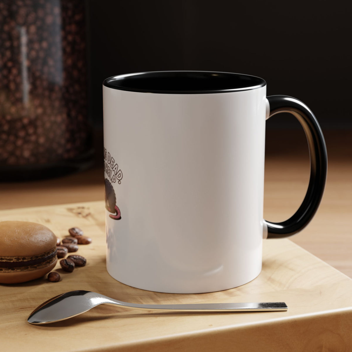 Funny Opossum Mug, Playing Dead Send Help Coffee Mug, Cute Cartoon Possum Gift, Sarcastic Animal Lover Mug